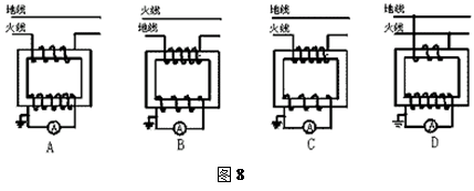 在變電站里,經(jīng)常要用交流電表去監(jiān)測電網(wǎng)上的強電流,所用的器材叫電流互感器。如圖8所示的四個圖中,能_360問答