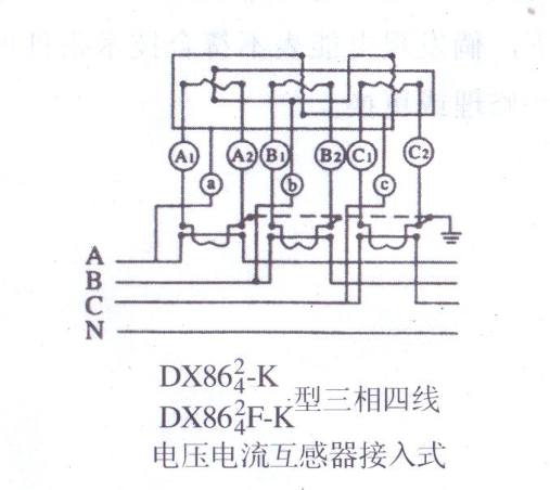 低壓電中電流亙感器怎么接入三相四線計(jì)量表進(jìn)行計(jì)量.